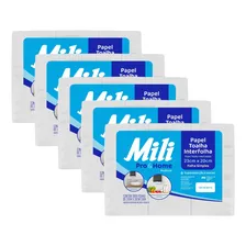Papel Toalha Mili Interfolha Simples 5000 Folhas 23x20cm Foto mini 1