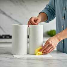 Papel Toalha Natureza Folha Dupla 500 Folhas P/ Cozinha Foto mini  3