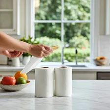 Papel Toalha Natureza Folha Dupla 500 Folhas P/ Cozinha Foto mini  2