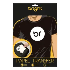 Papel Transfer Dark Bright Tecido Algodão Escuro - 5 Folhas Cor Branco Foto mini 1