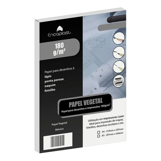 Papel Vegetal Para Convite De Casamento 180gr A4 50fls Cor Bege Foto 1