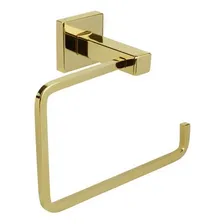 Papeleira Porta Papel Higiênico Dourado Ouro Polido Ducon Foto  mini 1