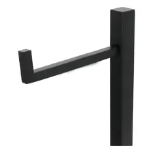 Papeleira Quadrada Porta Papel De Chão Inox Preto Foto mini 2
