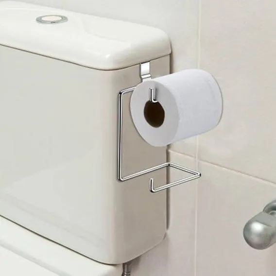Papeleira Suporte Porta Papel Higiênico Para Caixa Descarga Foto 1