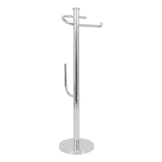 Papeleira Vertical Jackwal Com Suporte Reserva Cromado Foto 1