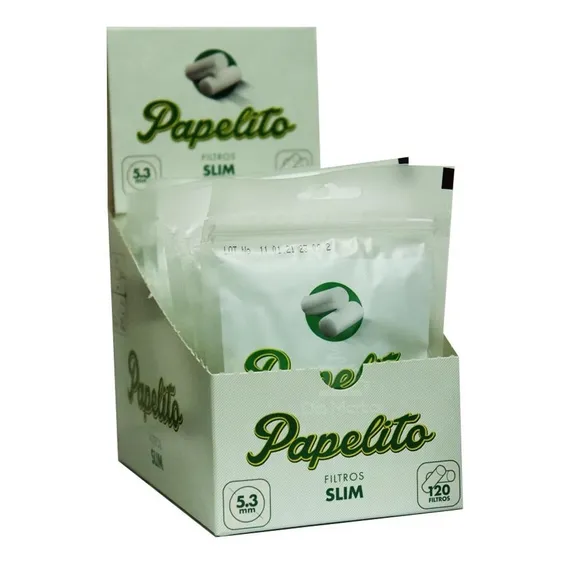 Papelito filtro slim caixa com 10 pacotes Foto 1