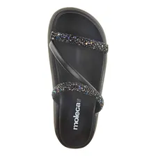 Papete Feminina Com Tiras Em Glitter Moleca Foto mini  3