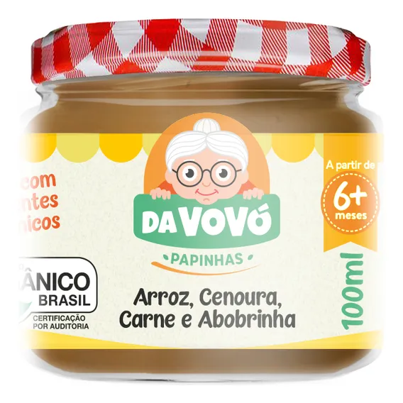 Papinha Orgânica 6+ Ia 100% Natura Sem Conservantes Foto 1