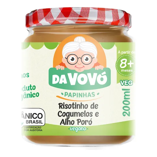 Papinha Orgânica Vegana Com Pedacinhos, Sem Conservante Foto 1