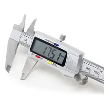 Paquímetro Digital Aço Inox 150mm Com Estojo Bateria E Chave Foto  mini 1