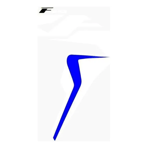 Par Adesivo Aletas Asa Biker F-19 Crf230 Branco Faixa Azul Foto 1