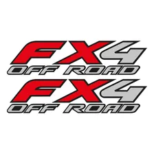 Par Adesivo Emblema Fx4 Off Road Ranger 4x4 Cor PADRÃO Foto mini 2