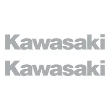Par Adesivo Faixa Compatível Com Kawasaki Tanque- Prata 01 Cor Moto Kawasaki Foto  mini 1