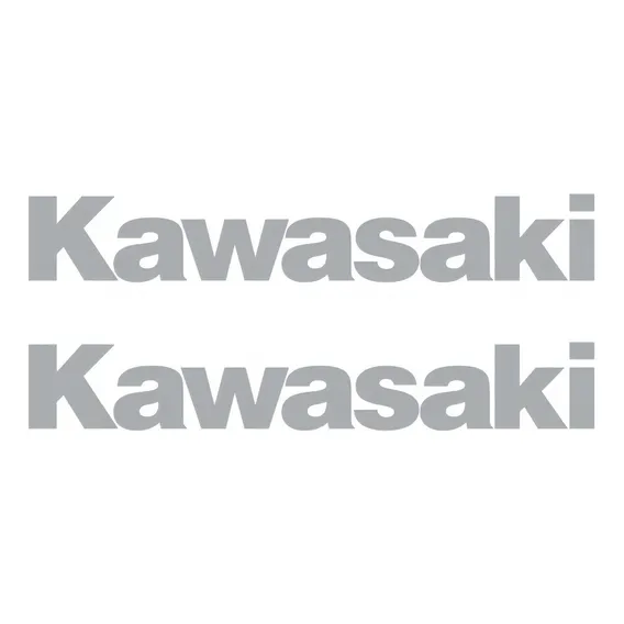 Par Adesivo Faixa Compatível Com Kawasaki Tanque- Prata 01 Cor Moto Kawasaki Foto 1