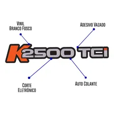 Par Adesivo Lateral Emblema Porta Kia Bongo K2500 Tci Cor Transparente Virtual Stock Foto mini 3