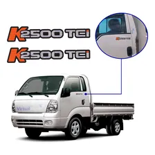 Par Adesivo Lateral Emblema Porta Kia Bongo K2500 Tci Cor Transparente Virtual Stock Foto mini 1
