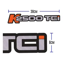 Par Adesivo Lateral Emblema Porta Kia Bongo K2500 Tci Cor Transparente Virtual Stock Foto mini 4