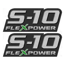 Par Adesivo Lateral S-10 Flexpower 2009 A 2011 Emblema Verde Foto mini 2