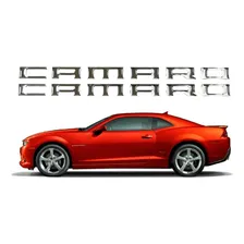 Par Adesivo Resinado Cromado Relevo Para Camaro 17018 Foto  mini 1