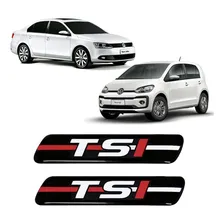 Par Adesivos Emblema Coluna Tsi Linha Vw Jetta Up Resinado Foto  mini 1