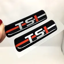 Par Adesivos Emblema Coluna Tsi Linha Vw Jetta Up Resinado Foto mini  2