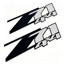 Par Adesivos Z71 4x4 S10 Silverado D20 Emblema Lateral Preto Foto mini  3