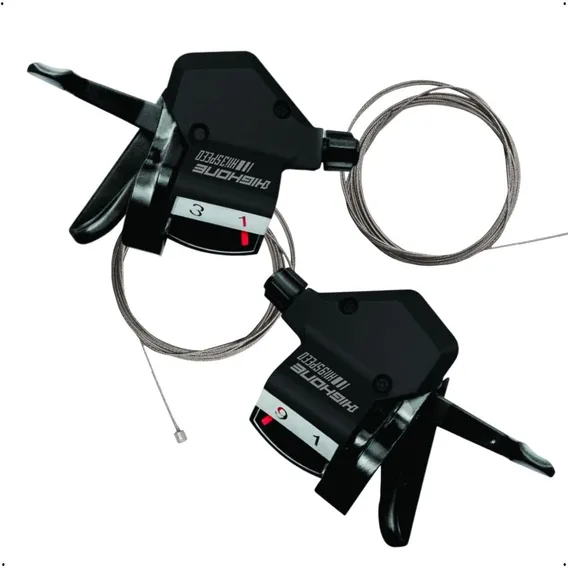 Par Alavanca Câmbio High One 3x9v 27v Compatível C/ Shimano Foto 1