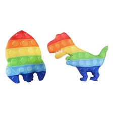Par Almofadas Formatos Pop It Dinossauro 40cm X 40cm Foto mini 1