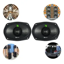 Par Alto Falante 160w 6x9 Polegadas Taramps Fh 160d 4 Ohms Cor 4 Ohms Preto Foto mini 1
