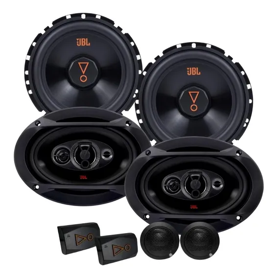 Par Alto Falante 2 Vias 62vms80 160w + Par 6x9 69qdfx110 Jbl Cor Preto Foto 1