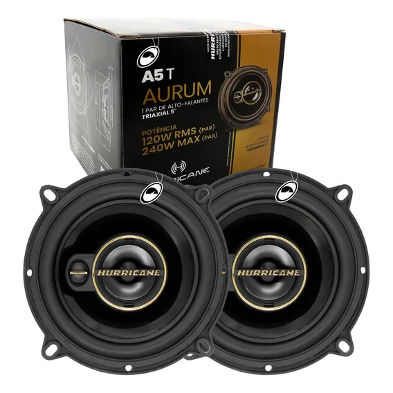 Par Alto Falante 5 Polegadas Aurum A5t Hurricane 120 Wrms Foto 1