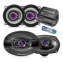 Par Alto Falante 6x9 Pioneer 69 + Falante 5 + M贸dulo Stetsom Foto mini 1