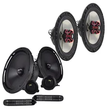 Par Alto Falante B3x60x 6 Polegadas Bravox 100 Rms + Par Alto Falante Kit 2 Vias 6 Polegadas Bravox Cs60bk 130 Rms Tnt Full Som Automotivo Foto mini 4