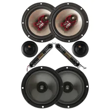 Par Alto Falante B3x60x 6 Polegadas Bravox 100 Rms + Par Alto Falante Kit 2 Vias 6 Polegadas Bravox Cs60bk 130 Rms Tnt Full Som Automotivo Foto mini 1