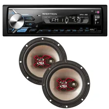 Par Alto Falante B3x60x 6 Polegadas Bravox + Radio Vipertron Kit Som Automotivo Tnt Full Foto mini 1