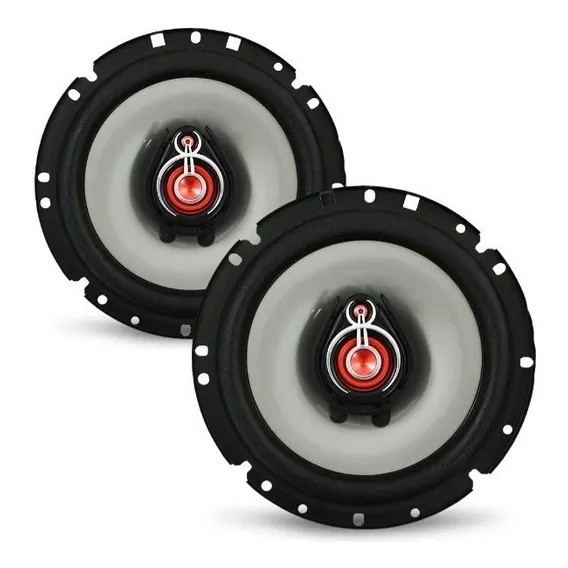 Par Alto Falante Bomber Upgrade Triaxial 6 Polegada 120w Rms Cor Preto Foto 1