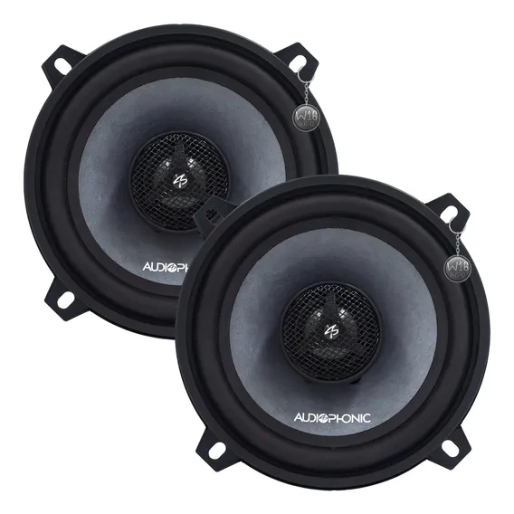 Par Alto Falante Coaxial 5 Polegadas Audiophonic Sensation Cor Preto Foto 1
