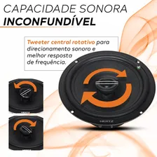 Par Alto Falante Coaxial Cx165 6pol 4ohms 140rms (PAR) Hertz Foto mini 2