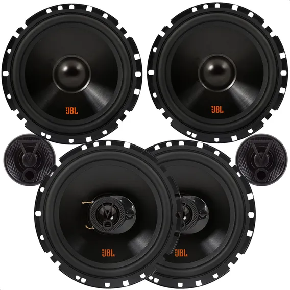 Par Alto Falante Flex 6 Polegadas Jbl 110 Rms + Par Alto Falante Kit 2 Vias 6 Polegadas Jbl Flex 110 Rms Tnt Full Som Foto 1