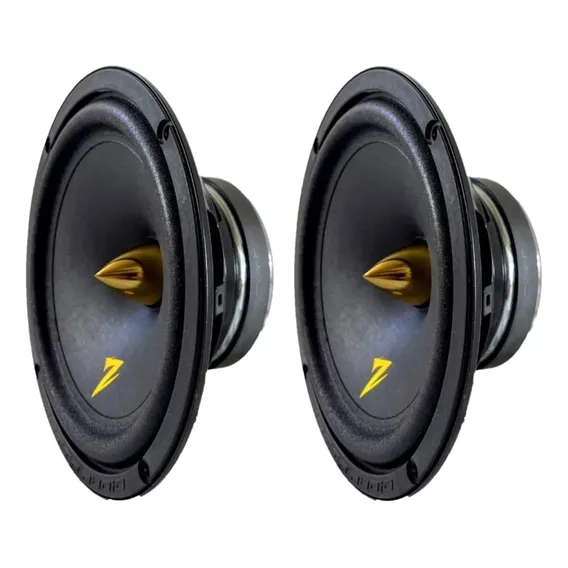 Par Alto Falante Mid Bass Zetta 6'' 120mb-6 120w 4 Ohms Cor Preto Foto 1