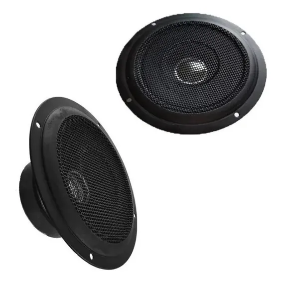 Par Alto Falante Mid Ranger Em 5s 100w 8ohms Médio Voz Cor Preto Foto 1