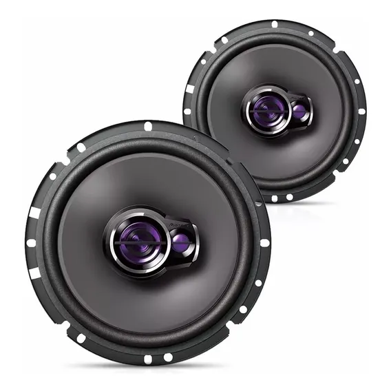 Par Alto Falante Pioneer Triaxial Ts-1760br 6' 200w 3 Vias Cor Preto Foto 1