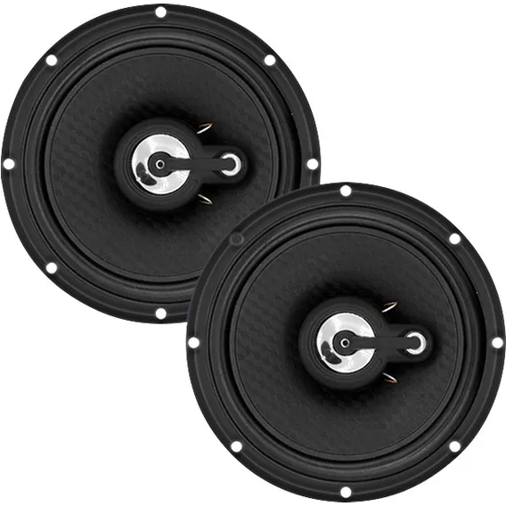 Par Alto Falantes 6 Polegadas Triaxial 110w Preto Foto 1