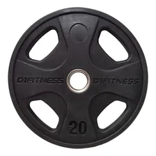 Par Anilhas Elite Emborrachada 20kg Furação Olímpica Foto mini  2