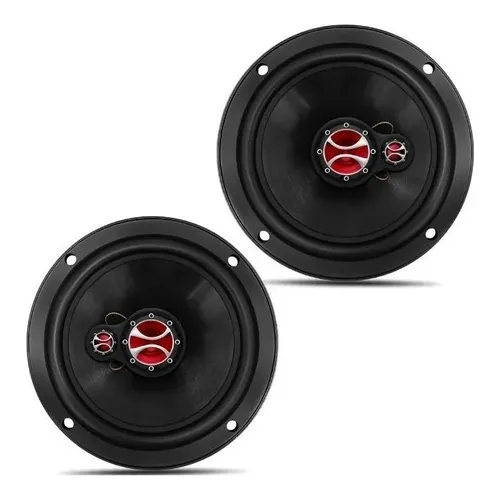 Par Auto Falante Foxer Triaxial 6 Polegadas 4 Ohms Universal Foto 1