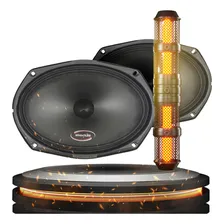 Par Auto Falante Woofer 6x9 200w 4 ohms Shocker Sh200 Grave Medio Midrange Foto mini 1