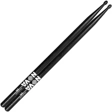 Par Baqueta 5a Vic Firth Preta Nova Ponta Madeira 7365 Cor Preto Foto mini 1