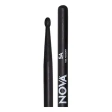 Par Baqueta 5a Vic Firth Preta Nova Ponta Madeira 7365 Cor Preto Foto mini 2