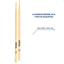Par Baquetas 5a Ponta De Nylon Bateira Nova Vic Firth 6094 Foto mini  2