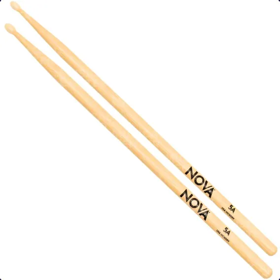 Par Baquetas 5a Ponta De Nylon Bateira Nova Vic Firth 6094 Foto 1